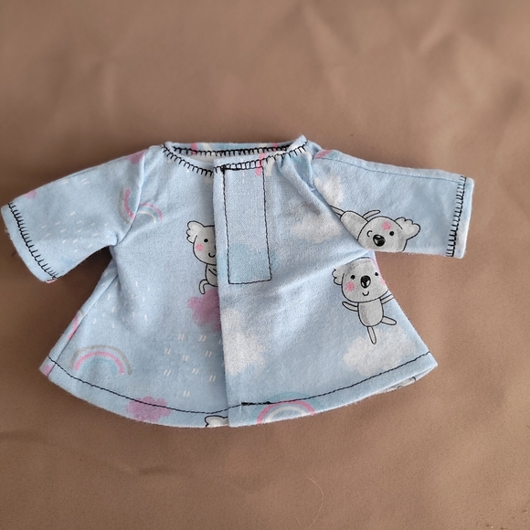 Clothes for 7.5" The Child baby yoda Hasbro talking dolls. Blue gray koala bears - Picture 7 of 7